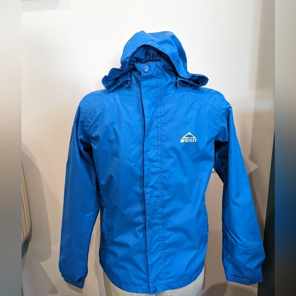 McKinley Castellic junior rain jacket, blue size Medium youth - Picture 4 of 9